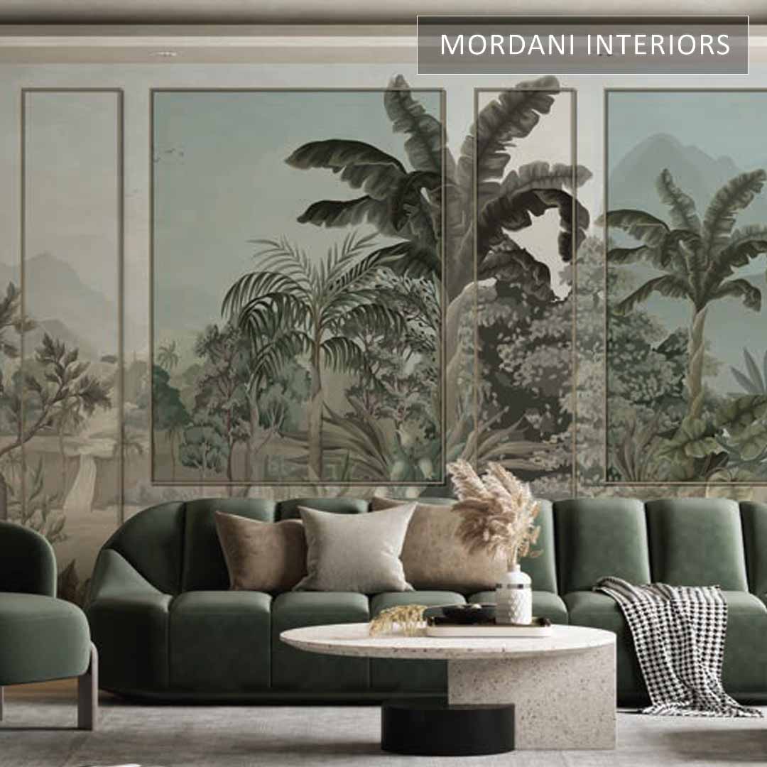 Tropical With Moulding Wall Mural